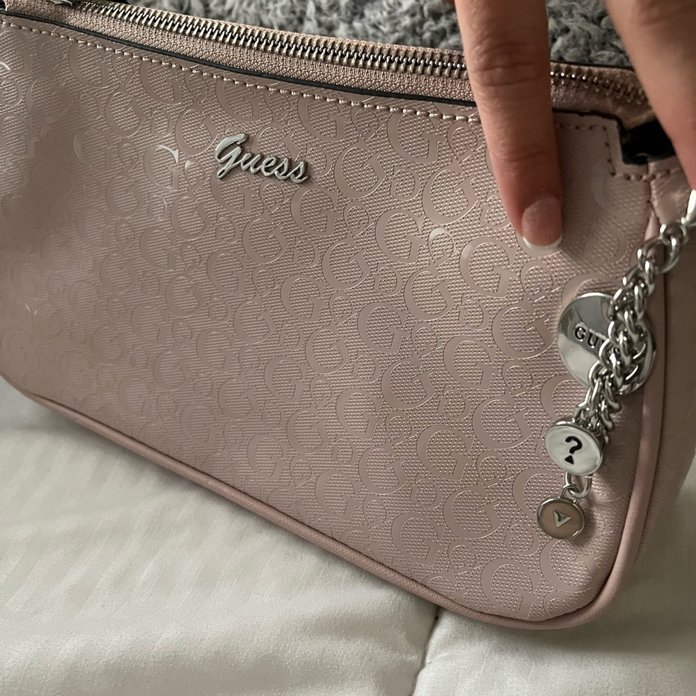 Baby pale pink guess purse
